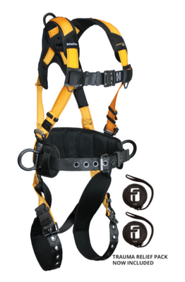 Journeyman Flex® Aluminum 3D Construction Belted Full Body Harness, Tongue Buckle Leg Adj. #7035B