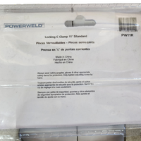 Powerweld 11" Locking C-Clamps with Swivel Pads - PW11R