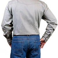 Forge FR Snap Front Grey Work Shirt - Ironworkergear