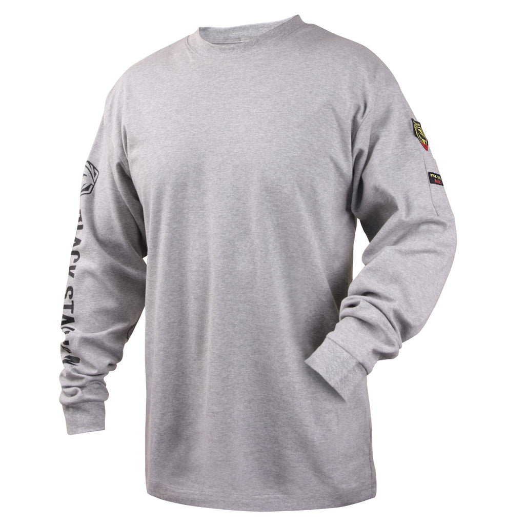Black Stallion FR Cotton Knit Long-Sleeve T-Shirt