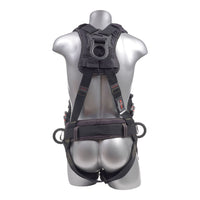 KStrong® Kapture™ Element Arc Flash Rated 5-Point Full Body Harness Padded with Belt, 3 D-rings, Mating Buckle Legs and Chest (ANSI) - Ironworkergear