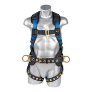 KStrong® Kapture™ Essential+ 5-Point FBH with Back Pad, TB Waist Belt and Legs, 3 D-rings (ANSI) - Ironworkergear