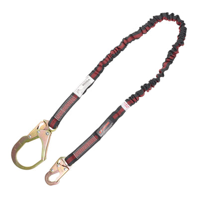 KStrong® 6 ft. Internal design shock absorbing lanyard with snap hook and rebar hook (ANSI) - Ironworkergear