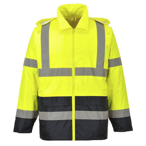 Portwest Hi-Vis Classic Contrast Rain Jacket - Ironworkergear