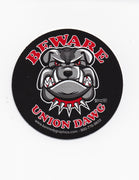 'Beware of Union Dawg' Hard Hat Sticker #S97