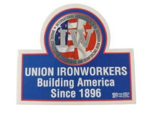 Building America Hard Hat Sticker #BLU01 - Ironworkergear