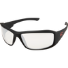 Edge Eyewear Brazeau Safety Glasses w/ Black Rubberized Frame - Ironworkergear