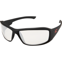 Edge Eyewear Brazeau Safety Glasses w/ Black Rubberized Frame - Ironworkergear