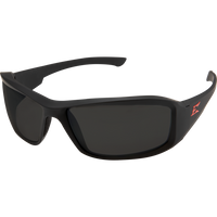 Edge Eyewear Brazeau Safety Glasses w/ Black Rubberized Frame - Ironworkergear
