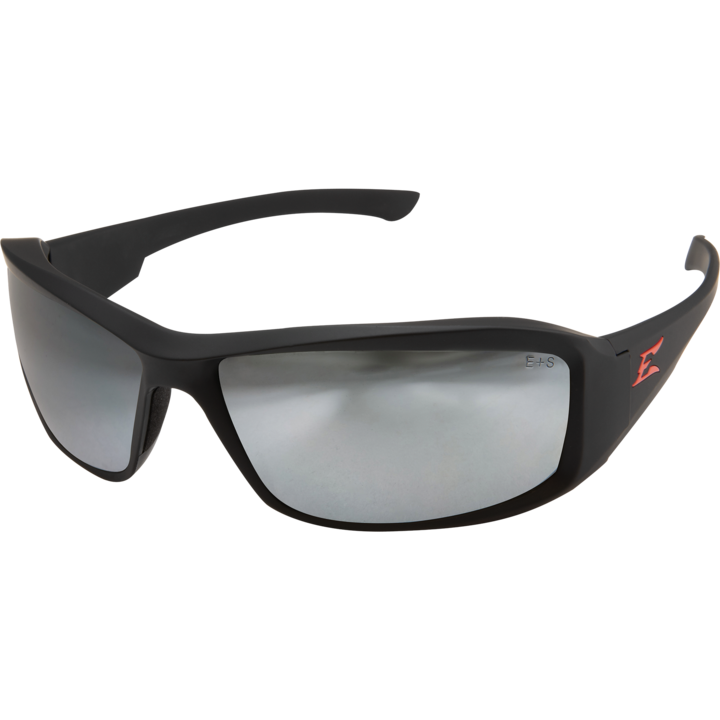 Edge Eyewear Brazeau Safety Glasses w/ Black Rubberized Frame - Ironworkergear