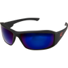 Edge Eyewear Brazeau Safety Glasses w/ Black Rubberized Frame - Ironworkergear