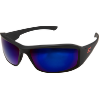 Edge Eyewear Brazeau Safety Glasses w/ Black Rubberized Frame - Ironworkergear
