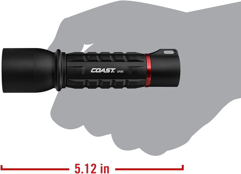coast rechargeable dual flashlight Coast XP9R Pure Beam LED Flashlight