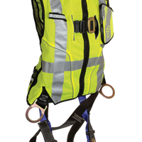 Falltech High-Vis Non-Belted Lime Vest Harness