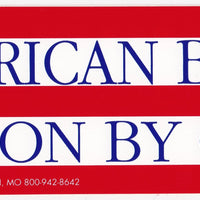 'American by Birth' Bumper Sticker #BP127 - Ironworkergear