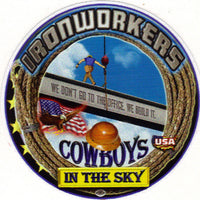 "Cowboys In the Sky" Premium Hardhat Sticker