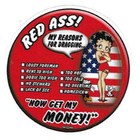 'Red Ass' Betty Hard Hat Sticker #RA01