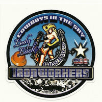 Lady Luck Ironworker Premium Sticker