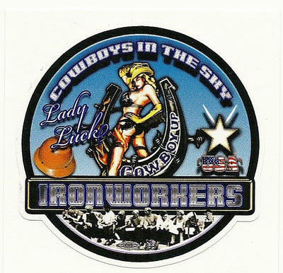 Lady Luck Ironworker Premium Sticker