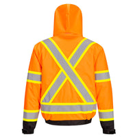 Portwest Hi-Vis X Back Contrast Tape Winter Bomber Jacket - Ironworkergear