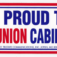 Union Cabinet Maker Bumper Sticker