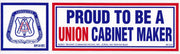 Union Cabinet Maker Bumper Sticker