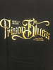Prison Blue's Metallic Script T-Shirt-Clearance