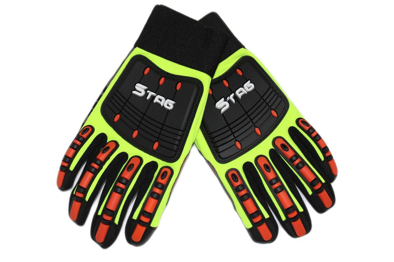 Golden Stag HiVis Impact Gloves 25 Ironworkergear