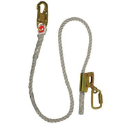 Elk River Part #:  #34406 - ADJUSTABLE LANYARD /ADJUSTOR/ 5/8" X6' ROPE WITH ZSNAP AND CARABINER.  5/8" x 6' Nylon Rope. Connectors: Zsnap hookhook. Carabiner included.