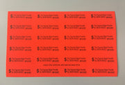 'This Payment Made Possible By UNION WAGES' Envelope Stickers - 3 Pack