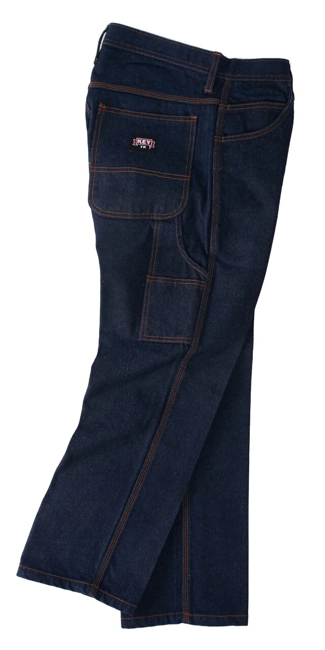 Key FR Denim Dungaree Work Pants #406.43 (Discontinued) - Ironworkergear