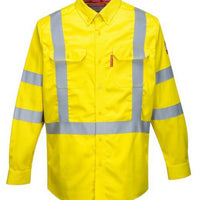 Portwest 88/12 BizFlame FR Hi-Viz Shirt FR95 - Ironworkergear
