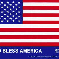 'God Bless America' American Flag Hard Hat Sticker #HF15