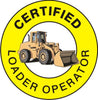 Certified Loader Operator Hard Hat Marker