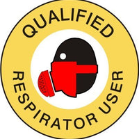 Qualified Respirator User Hard Hat Marker HM-139 - Ironworkergear