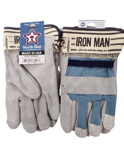 North Star "Ironman" Short Cuff Work Gloves #6822L - Ironworkergear