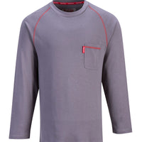 Portwest Biz-Flame Navy Crew Neck T-Shirt #FR01 - Ironworkergear