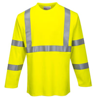 Portwest FR Hi-Vis Long Sleeve T-Shirt FR96 - Ironworkergear