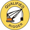 Qualified Rigger Hard Hat Sticker