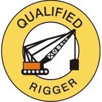Qualified Rigger Hard Hat Sticker
