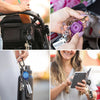 Key-Bak Snapback Retractable Keychain With 24 Inch Cut Resistant Cord, Charm Ring, And Easy To Use Clip - Ironworkergear