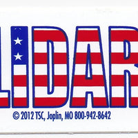 'Solidarity' Bumper Sticker #BP320