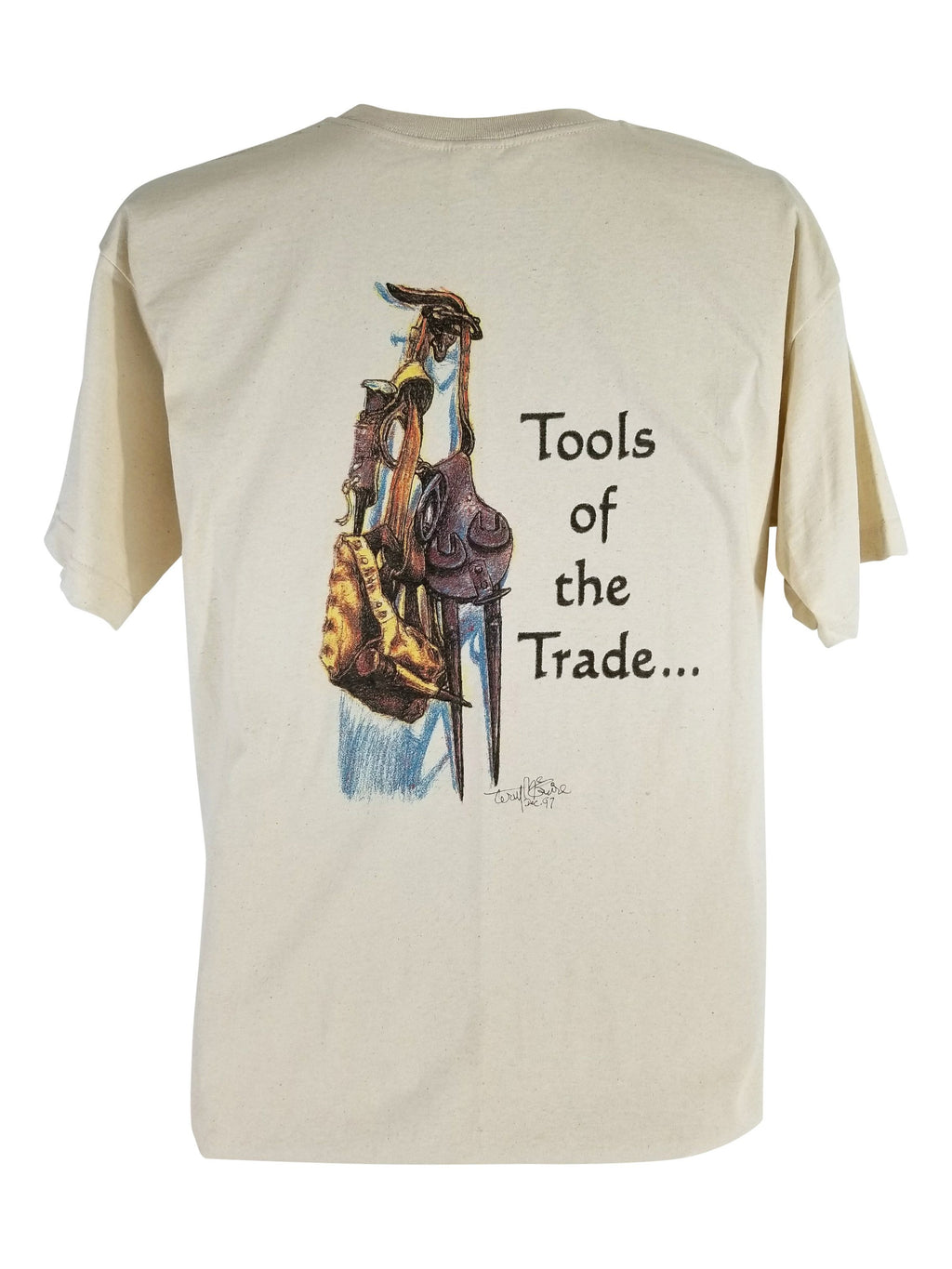 "Tools of the Trade" Ironworker's Natural Tan T-Shirt