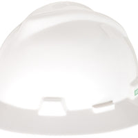 MSA V-Gard Full Brim Hard Hat w/ Fas-Trac III Ratchet - Ironworkergear